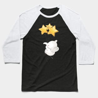 Cute Animal! Elephant Playing with Star Baseball T-Shirt